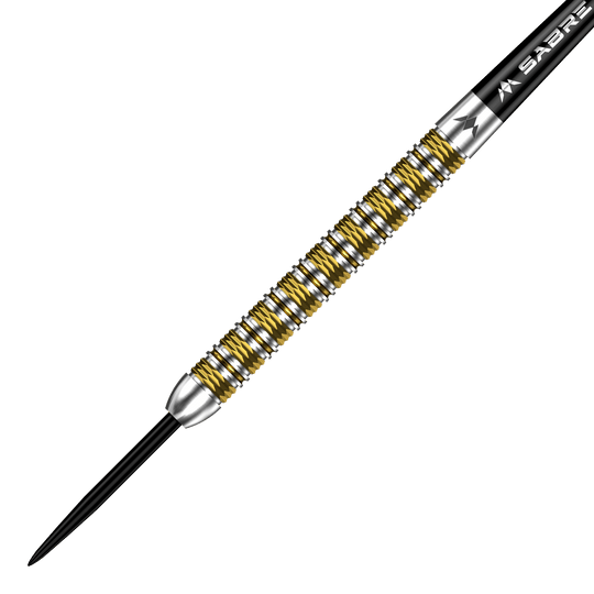 Mission Kinsuji Steeldarts ist auf dem Foto zu erkennen. Die Darts werden im Detail präsentiert.