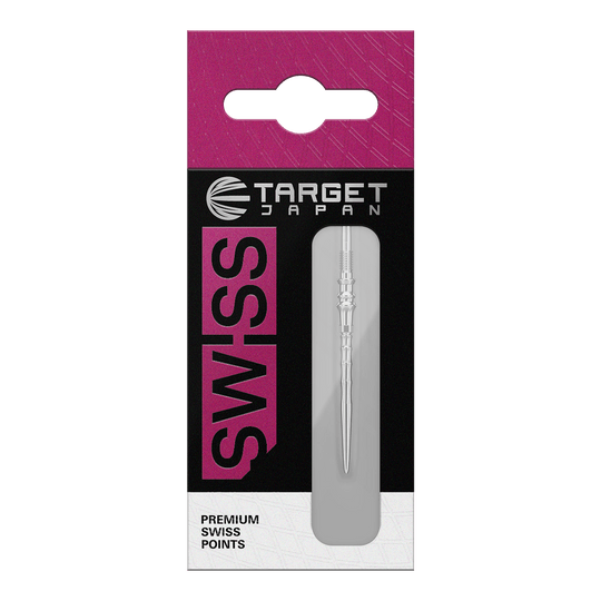 Target Japan Premium Swiss Point Dart Tips - Zilver Hier sind die Target Japan Premium Swiss Point Dartspitzen in Silber abgebildet. Sie eignen sich für präzises und sicheres Spielen.