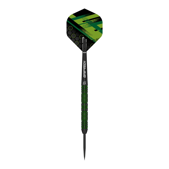Abgebildet sind GOAT Kick-Off Steeldarts. Das Produkt ist für das Präzisions-Dartspiel geeignet und hochwertig verarbeitet.