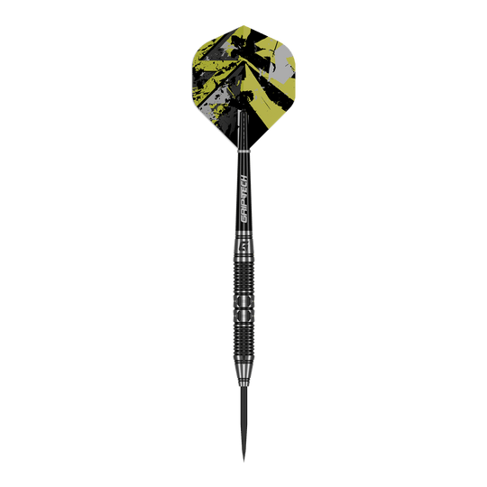 GOAT Halter Stalen Darts Das Produkt GOAT Dumbbell Steeldarts ist auf diesem Bild abgebildet. Diese Steeldarts sind hochwertig verarbeitet.