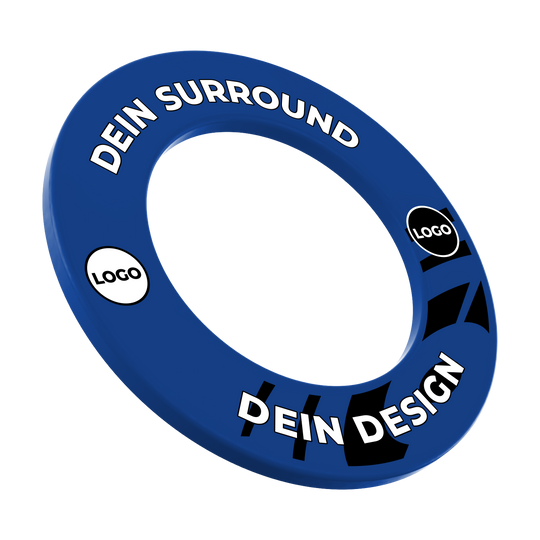 Dartbordomlijsting met uw eigen ontwerp Das Bild zeigt ein Produkt mit dem Dateinamen MSF-Blau_Dartboard_Surround_Wunschdruck_Blau_1. Weitere Details zu diesem Produkt sind nicht verfügbar.