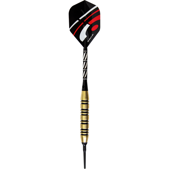 McDart Black Stripe Brass Soft Darts - 17g