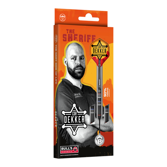 Bulls Cor Dekker The Sheriff Steeldarts - 23g Zu sehen ist Bulls Cor Dekker The Sheriff Steeldarts - 23g. Der Dartpfeil eignet sich für anspruchsvolle Spieler und überzeugt durch seine Verarbeitung.