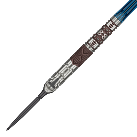 Target Star Wars Mandalorian 95 Swiss Point stalen dartpijlen Zu sehen sind die Target Star Wars Mandalorian 95 Swiss Point Steeldarts. Die Darts zeichnen sich durch ihr modernes Star Wars Design aus.