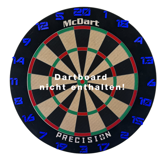 McDart Dartbord Nummerringen / Nummerring Cyber Das Bild zeigt das Cyber Blau Board. Das Produkt hat ein auffälliges blaues Design.