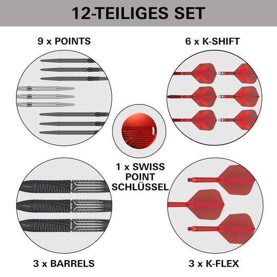 Target Shift Swiss Point stalen dartpijlen 
