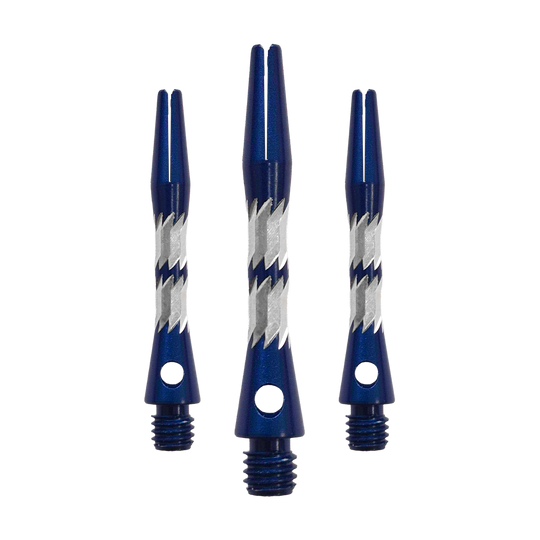 Bulls NL Minor aluminium shafts - blauw - 33 mm Zu sehen ist ein Set Bulls NL Minor Aluminium Shafts in Blau mit 33 mm Länge. Diese Aluminiumschäfte werden für Darts verwendet.