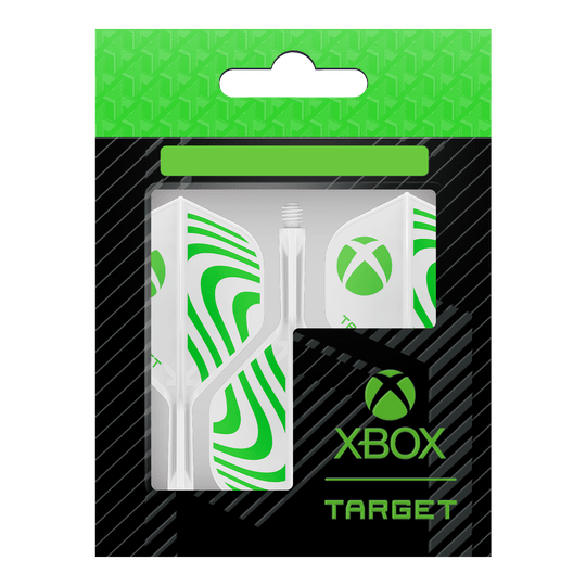 Target Xbox K-Flex No2 standaard flight controllers - wit Das Foto zeigt die Target Xbox K-Flex No2 Standard Flights - Weiß. Die Dart-Flights sind weiß und für Xbox entworfen.