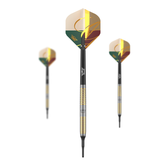 Bulls NL Vintage Ghost Soft Darts - 20g Abgebildet ist das Produkt Bulls NL Vintago Ghost Softdarts - 20g. Die Darts sind für das Softdartspiel konzipiert.