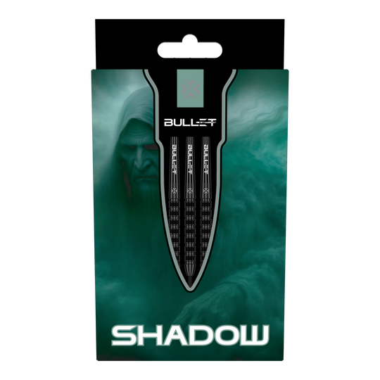 Bullet Shadow stalen darts Auf dem Bild sieht man Bullet Shadow Steeldarts. Diese Steeldarts sind professionell gestaltet und eignen sich für das Steeldartspiel.