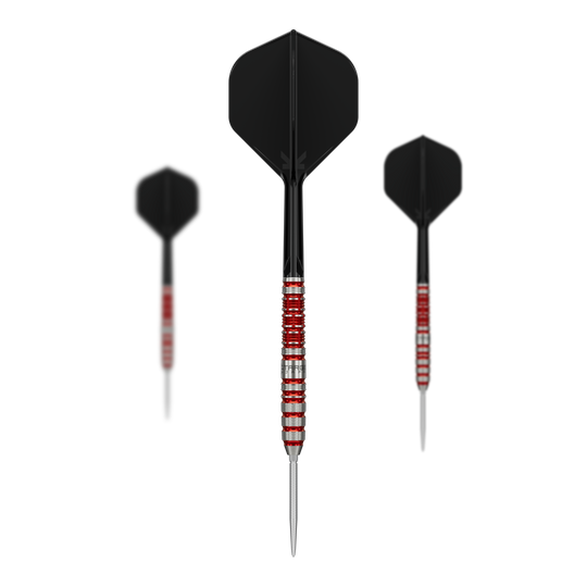 Target Japan Black Marque Spinel Swiss Point stalen dartpijlen - 23 g Hier sieht man das Set der Target Japan Black Marque Spinel Swiss Point Steeldarts - 23g. Das Set besteht aus mehreren hochwertigen Pfeilen für das Dartspiel.