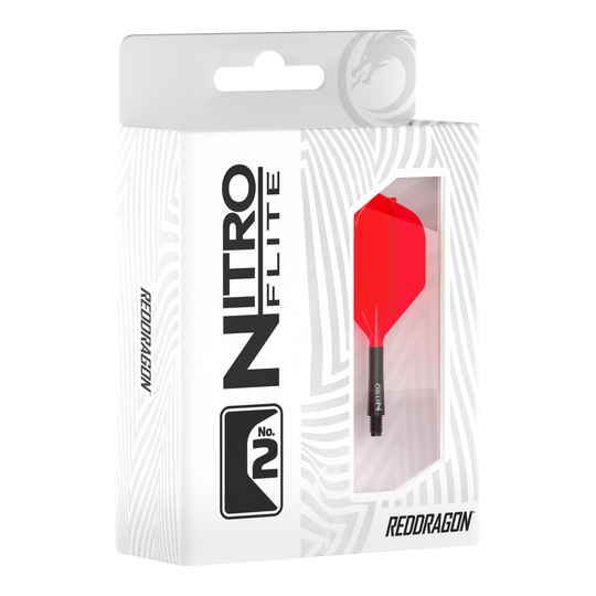 Red Dragon Nitroflite - Zwarte Schacht Rode No2 Vluchten Abgebildet ist das Produkt Red Dragon Nitroflite - Black Shaft Red No2 Flights. Die Flights sind für Dartpfeile geeignet und haben schwarze und rote Farben.