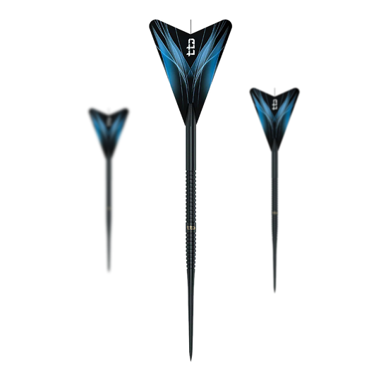 Caliburn TTD Complete Titanium T1 Black stalen dartpijlen - 5 g Abgebildet sind die Caliburn TTD Complete Titanium T1 Black Steeldarts - 5g. Die Darts haben ein schwarzes Design und wiegen 5g.