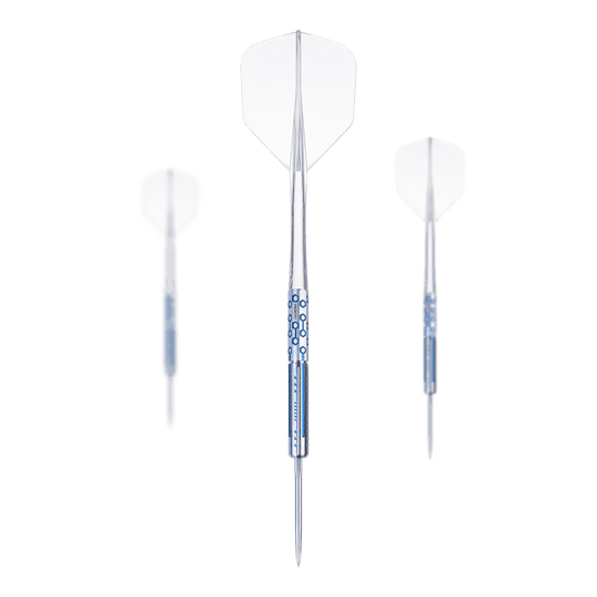 Dieses Bild präsentiert das Set Caliburn Starships Series Demeter Steeldarts mit einem Gewicht von 23g. Perfekt für Dartfans und Sammler.