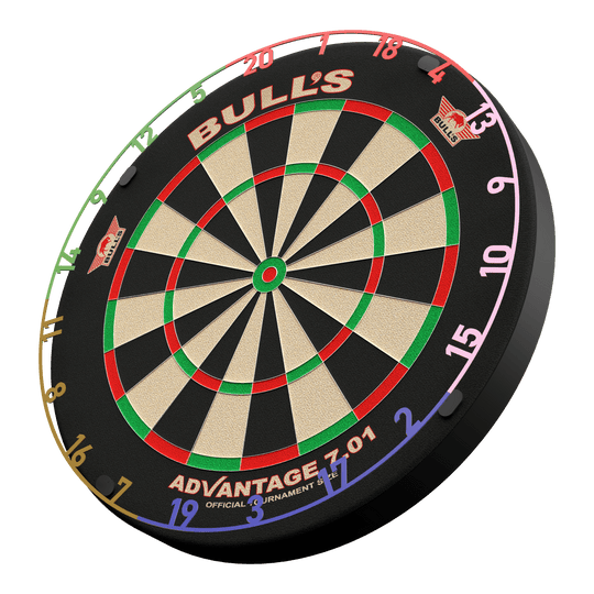 Bulls NL Nummer Ringset - 5 Kleuren Zu sehen ist das Bulls NL Zahlenring Number Ring Set - 5 Farben. Das Set beinhaltet mehrere bunte Zahlenringe für Dartscheiben.