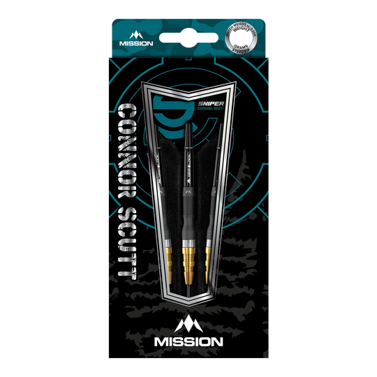 Mission Connor Scutt Sniper Black Gold Steeldarts