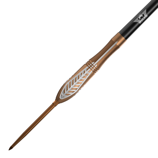 Bulls NL Bronzo Nova Convertible Point stalen dartpijlen Zu sehen ist das Set Bulls NL Bronzo Nova Convertible Point Steeldarts. Die Darts sind elegant designt.