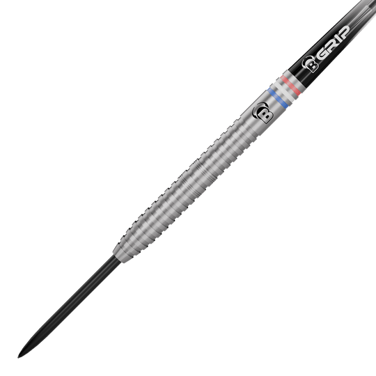 Bulls Challenger Kendji Steinbach Steeldarts - 23g Hier sieht man die Bulls Challenger Kendji Steinbach Steeldarts mit 23g Gewicht. Die Darts sind aus robustem Material gefertigt und für Wettkämpfe geeignet.