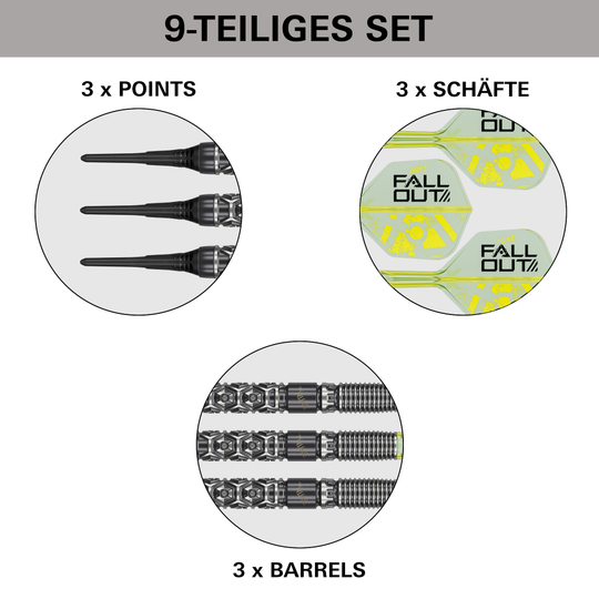 Target Luke Littler Nuke Fallout Soft Darts - 19 g