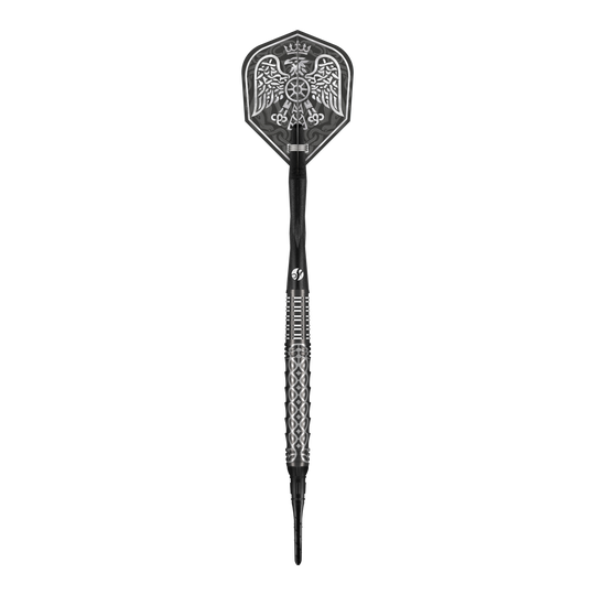 Shot Goths Wulfaz softdarts - 20g Das Bild zeigt die Shot Goths Wulfaz Softdarts mit 20g Gewicht. Die Darts sind speziell für Softdartspiele entworfen.