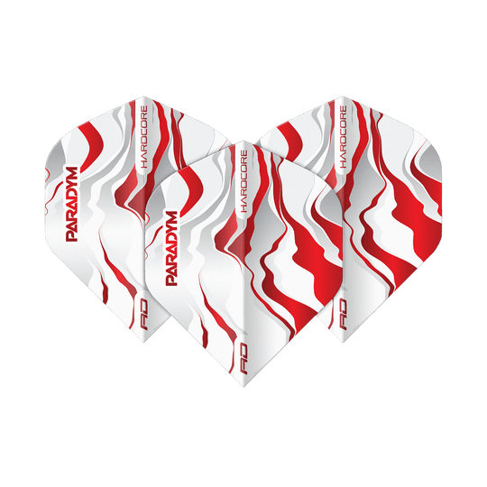 Red Dragon Hardcore Premium Paradym Red Premium No2 Standaard Vluchten Abgebildet ist ein Set Red Dragon Hardcore Premium Paradym Red Premium No2 Standard Flights. Das Produkt zeigt hochwertige Dart-Flights in Standardgröße.