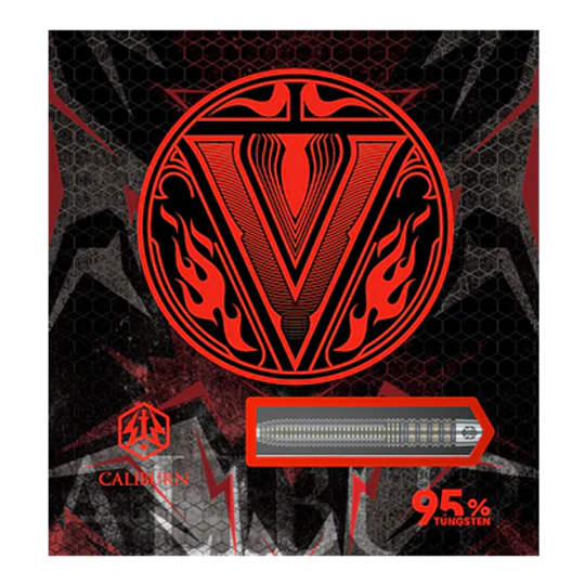 Caliburn V-Series V2 stalen darts Zu sehen sind Caliburn V-Series V2 Steeldarts. Sie sind ideal für den professionellen Einsatz.