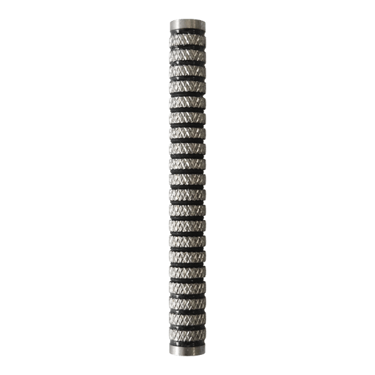 McDart Softdart Barrels met zwarte ring en kartelrand - 18 g Zu sehen sind die McDart Black Ring Knurled Softdart Barrels - 18g. Das Bild illustriert das Produkt mit schwarzen Rillen für einen besseren Halt.