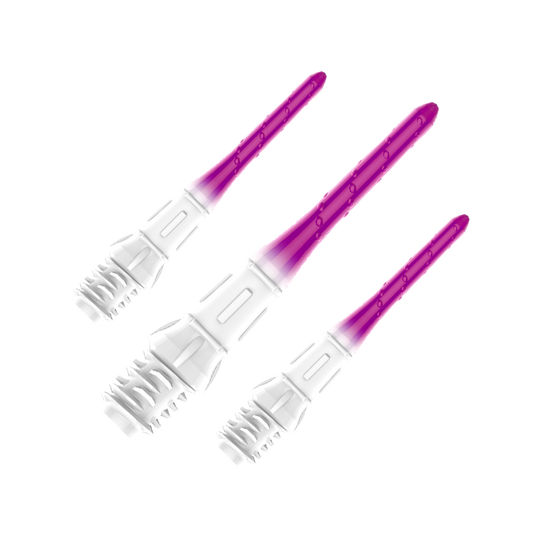 L-Style Premium Lippoint Gradiation Dart Tips (verpakking van 30) Dieses Bild zeigt ein Set der L-Style Premium Lippoint Gradiation Dartspitzen 30er Pack Grape. Mehrere Dartspitzen sind zusammen abgebildet.