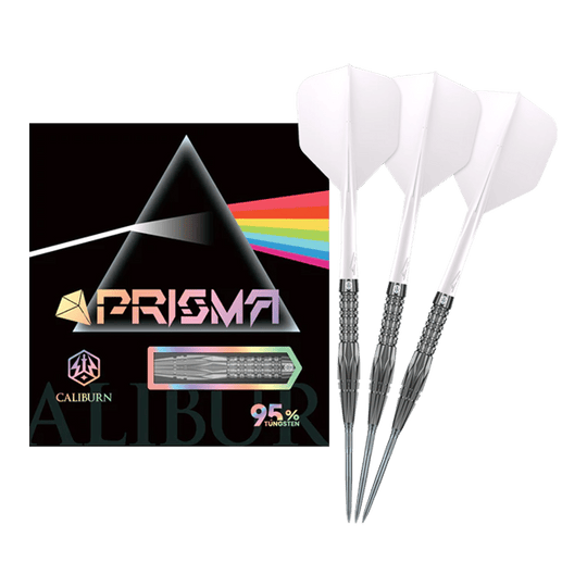 Caliburn Prisma P1 stalen dartpijlen - 19,5 g Caliburn Prisma Steeldarts - 19,5g. Dieses Produkt ist ideal für Dartspieler, die Wert auf Qualität legen.