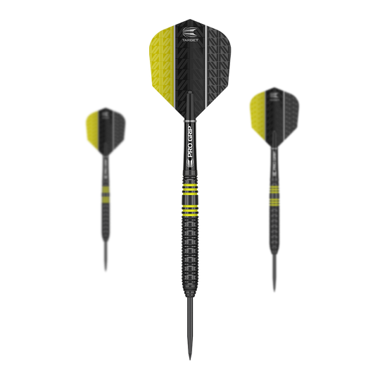 Target Vapor8 Black Yellow Steeldarts