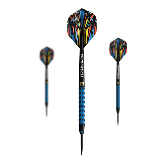 GOAT Atleet Blauwe Wolfraam Stalen Darts Das Bild zeigt die GOAT Athlete Black Tungsten Steeldarts. Die Darts sind für professionelle Spieler geeignet.