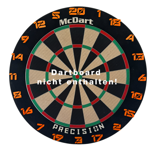 McDart Dartbord Nummerringen / Nummerring Cyber Abgebildet ist ein Produkt mit dem Namen Cyber Orange Board. Das Bild zeigt keine weiteren spezifischen Details zum Produkt.