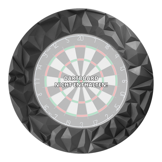 Precise 180 3D Dartboard Surround Subterra - Grafiet Das Produkt Precise 180 3D Dartboard Surround Subterra - Graphite wird hier dargestellt. Es schützt Ihre Wand und wertet das Dartboard optisch auf.