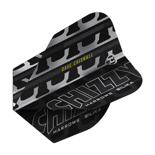 Harrow's Dave Chisnall Chizzy Serie 4 Nr. 6 Vluchten Das Foto zeigt Harrows Dave Chisnall Chizzy Series 4 No6 Flights. Dieses Produkt ist ein Dartzubehör.