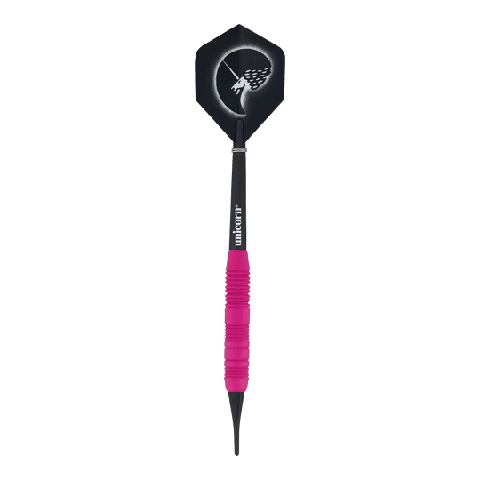 Unicorn Core Plus rubberen roze softdarts - 19 g