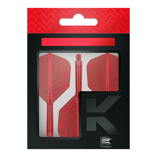 Target K-Flex Red No6 Flights Hier sind die Target K-Flex Red No6 Flights abgebildet. Die Flights sind rot und speziell für Dartpfeile entworfen.