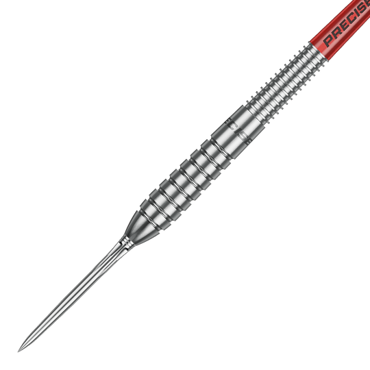 Precise 180 Paul Meyer Version 1 stalen dartpijlen Gezeigt werden die Precise 180 Paul Meyer Version 1 Steeldarts. Diese Darts sind für Profis und Hobbyspieler geeignet.