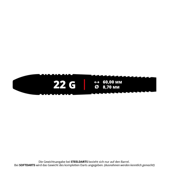 Target Nathan Aspinall Brass Steel Darts - 22g Das Bild zeigt die Target Nathan Aspinall Brass Steeldarts mit einem Gewicht von 22g. Die Darts sind für das Steeldart-Spiel geeignet.