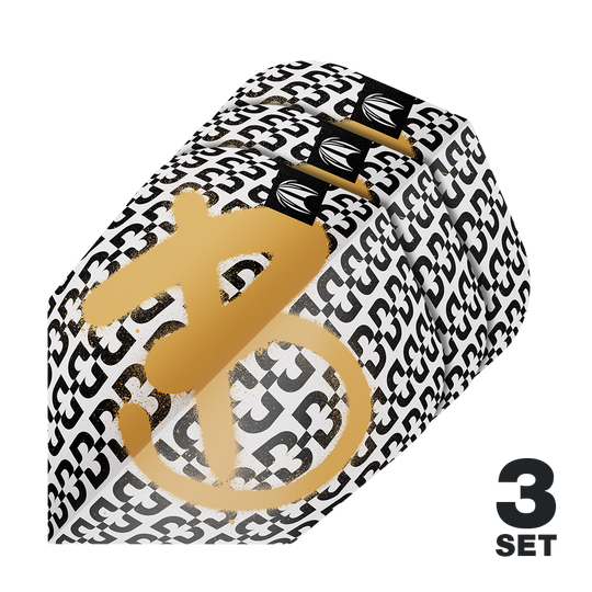 Zu sehen sind Target Pro Ultra Bolide Envy No6 Flights im Dreierpack. Sie sind für den Einsatz an Dartpfeilen konzipiert.