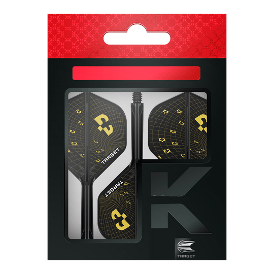 Dies ist ein Bild der Target K-Flex Bolide No2 Standard Flights. Die Flights werden für Darts verwendet und haben ein besonderes Design.