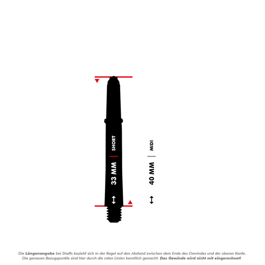 Harrows Supergrip Shafts - Zwart Zilver