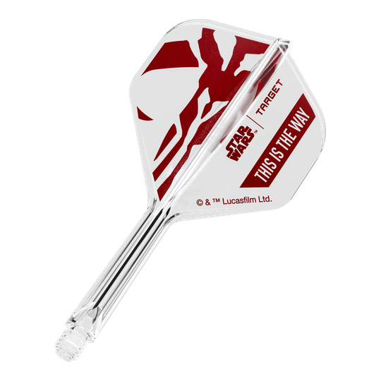 Target Star Wars K-Flex Set Mandalorian No2 Standaard Flights Abgebildet ist das Produkt mit dem Dateinamen 410621_Target_StarWars_K-Flex_ThisIsTheWay_No2_Standard_Flights_26mm_1b. Das Produkt steht im Zusammenhang mit Star Wars und der Phrase 'This is the Way'.
