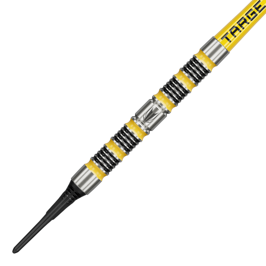 Das Bild zeigt die Target Buzz 11 Softdarts. Diese Darts sind speziell für Softdartspiele entwickelt worden.