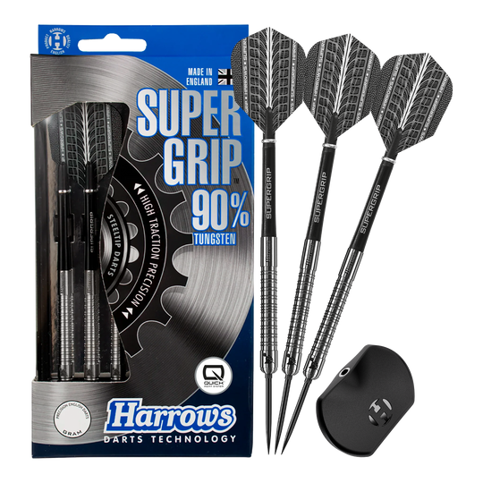 Harrows Supergrip 90 Quick Point stalen dartpijlen