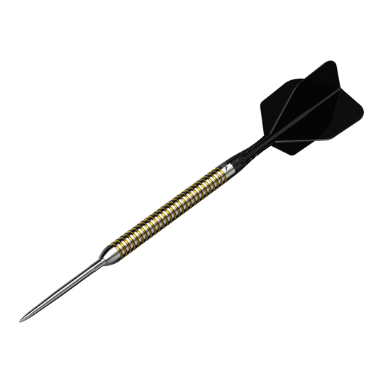 Mission Mike De Decker V2 R2.5 stalen dartpijlen Abgebildet ist das Produkt Mission Mike De Decker V2 R2.5 Steeldarts. Es handelt sich um Darts für das Steeldart-Spiel.