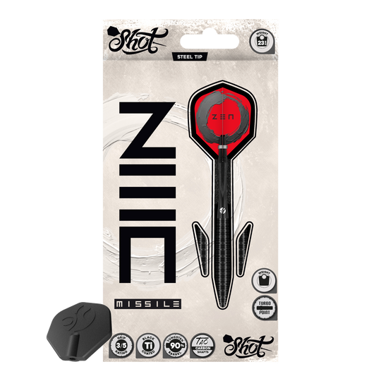 Shot ZEN Missile Turbo Point stalen pijltjes - 23 g Shot ZEN Missile Turbo Point stalen pijltjes - 23 g