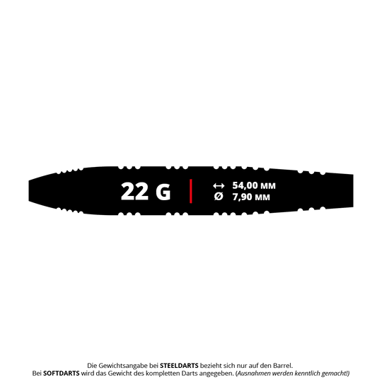 Mission Javan Messing Stalen Darten - 22g