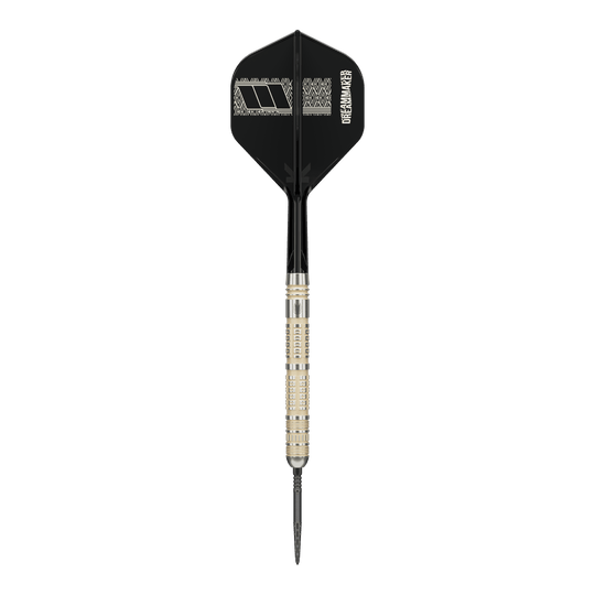 Target Dimitri Van Den Bergh 95K Swiss Point Steel Darts Zu sehen sind die Target Dimitri Van Den Bergh 95K Swiss Point Steeldarts. Die Abbildung gibt einen Eindruck vom Produktdesign.