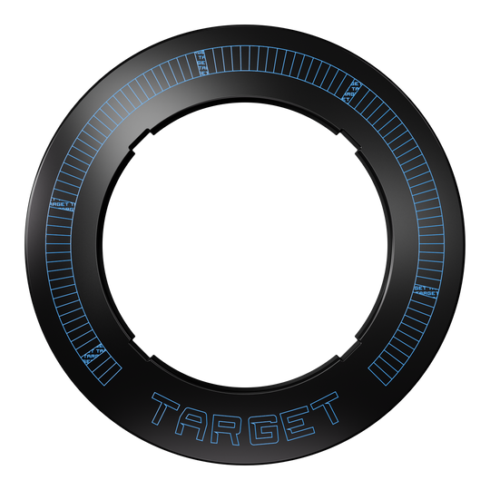 Target Corona Vision Dartboardomlijsting met inkepingen en verlichting