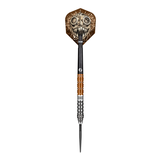 Shot Gnarly Gnasha Turbo Point stalen dartpijlen - 23 g Hier sieht man den Shot Gnarly Gnasha Turbo Point Steeldart mit 23g aus einer anderen Perspektive. Das Produkt überzeugt durch seine hochwertige Verarbeitung.